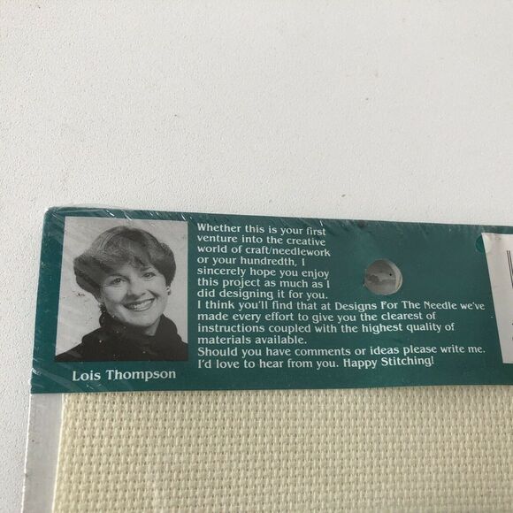 Designs For The Needle Peach Oval Counted Cross Stitch w Frame Hoop 1987 - Picture 5 of 5